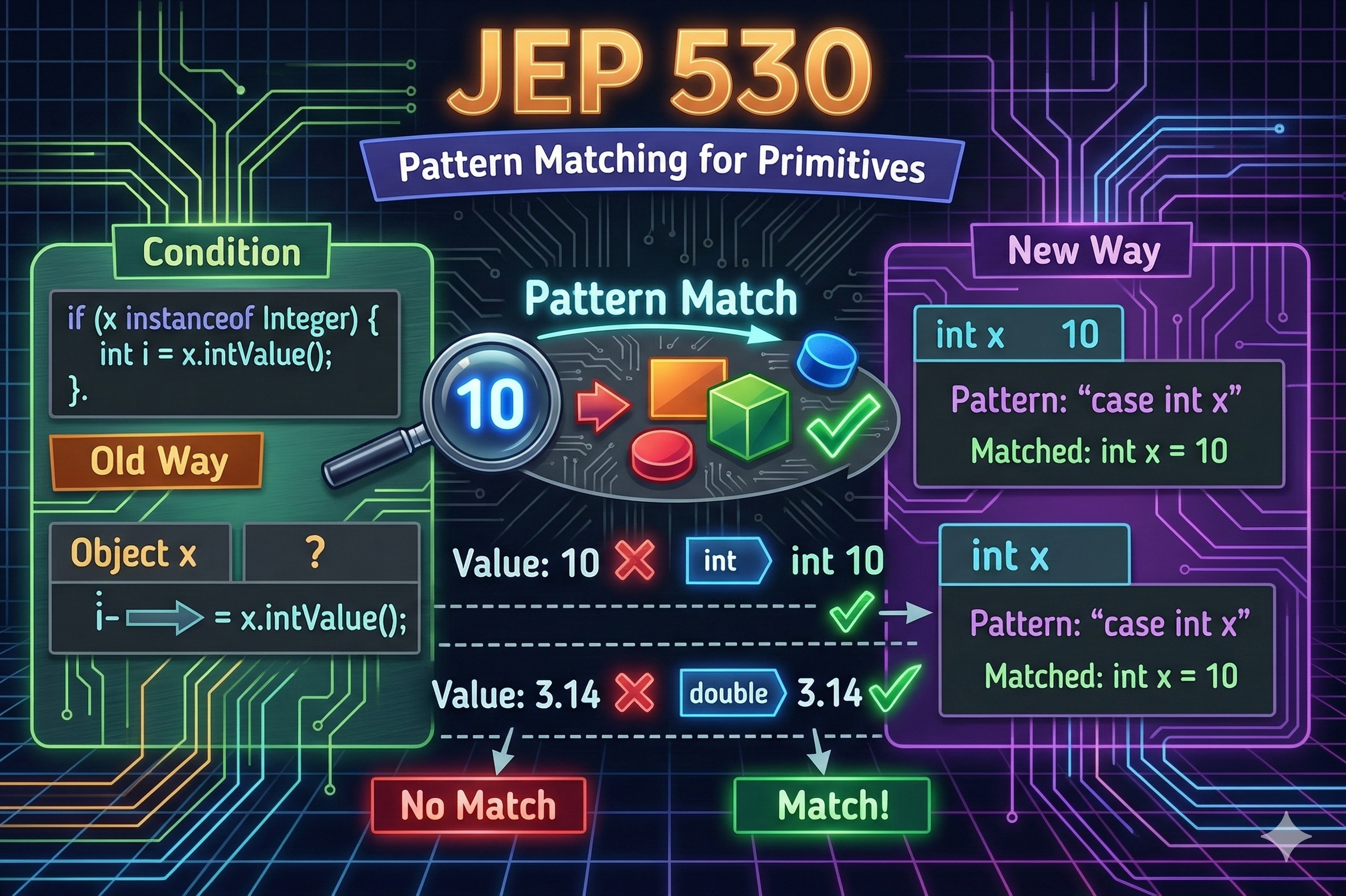 Pattern Matching for primitives